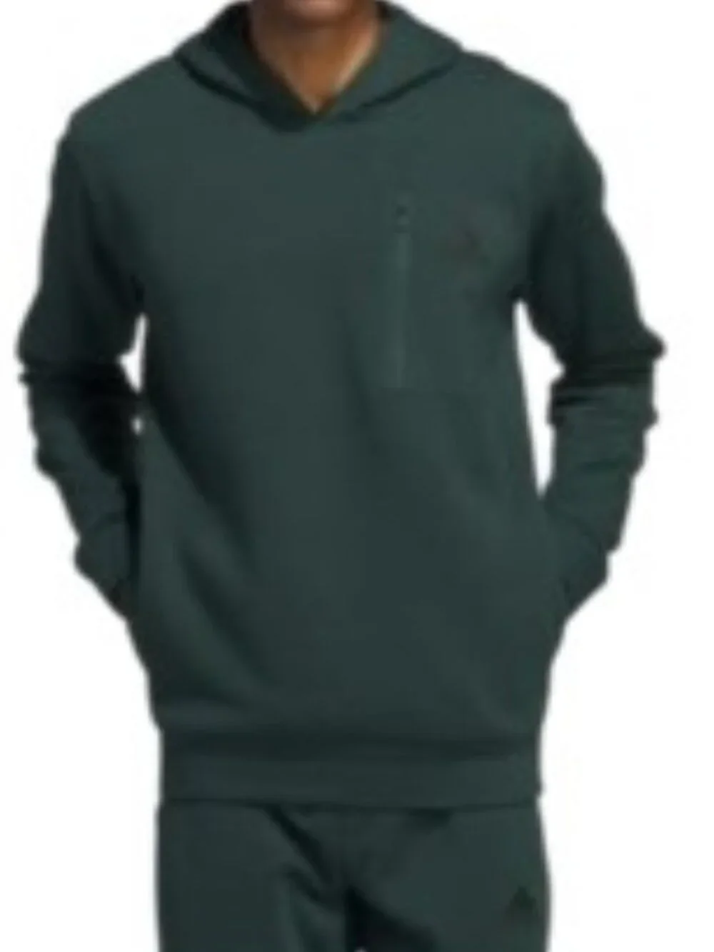 Adidas Dark Green Pullover Hoodie Small